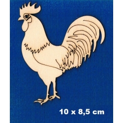 Kogut 10x8,5cm / SKLEJKA #3mm / Wielkanoc , wzory kuchenne, kogut grawer